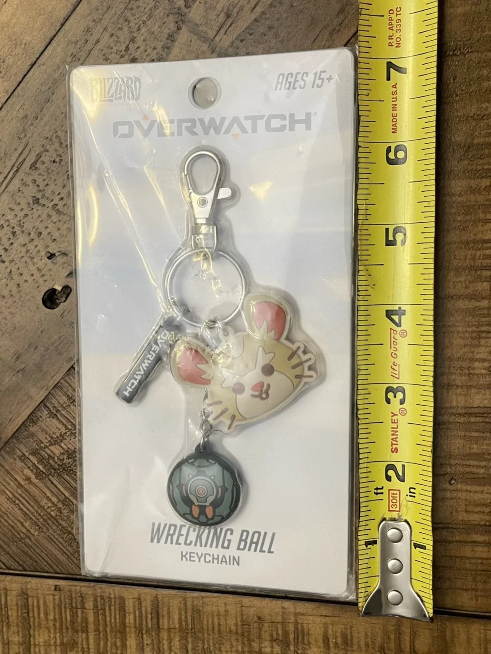 Overwatch Wrecking Ball Keychain - Cute Hamster & Mech Charm